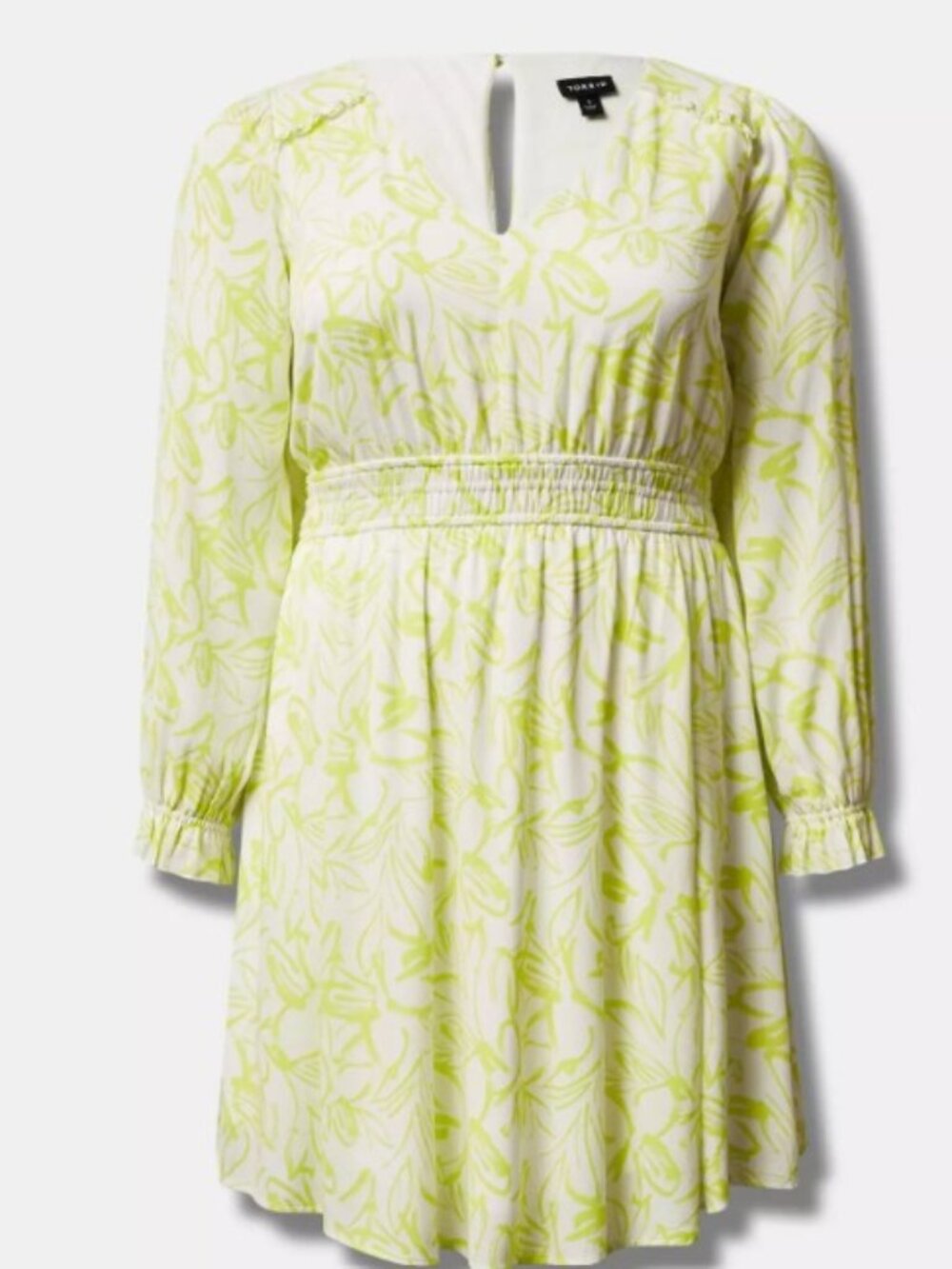 Torrid Mini Wash Gauze Wide Waist Skater Dress — SKU 40261123 (Size 2 — Floral Y